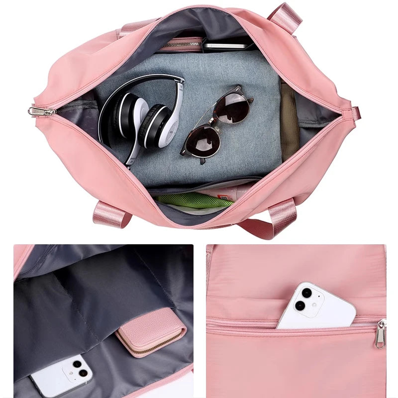 Women's expandable, waterproof yoga and pilates bag