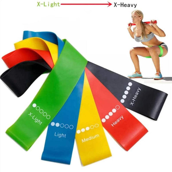 5Pcs Yoga Resistance Bands Set for Strength Training - Yoga Essentials Here