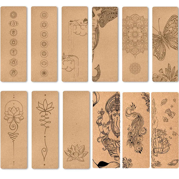 4mm cork yoga mat, non-slip, double-sided and highly elastic