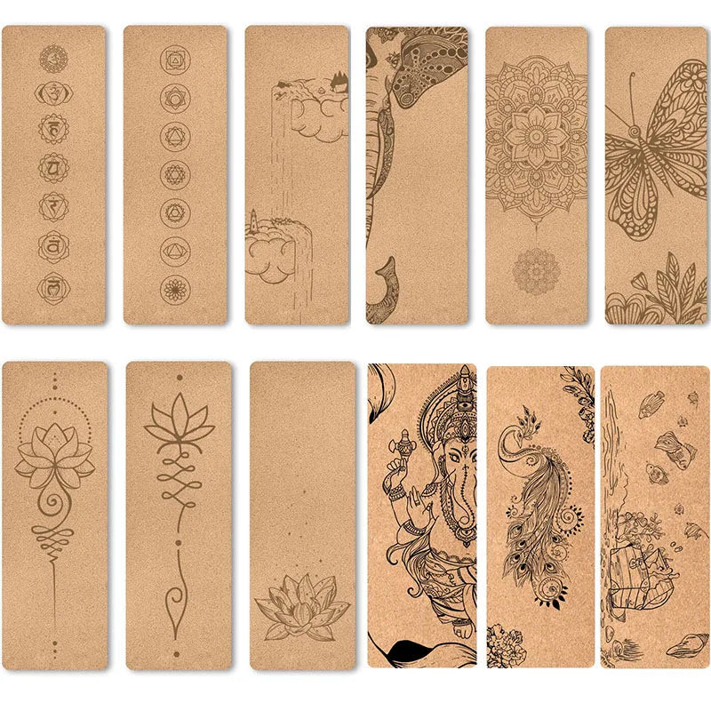 cork yoga mat, non-slip, double-sided and highly elastic