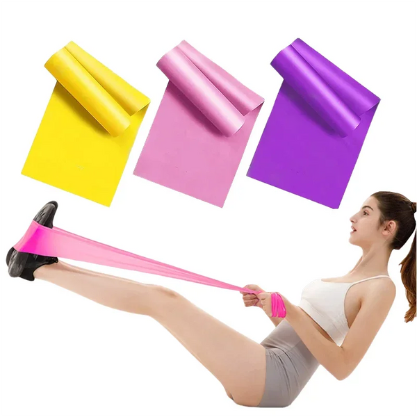 Resistance band for yoga and pilates, strength exercises at home