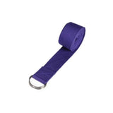 Durable Cotton Yoga Strap with D-Ring Buckle for Stretching - Yoga Essentials Here