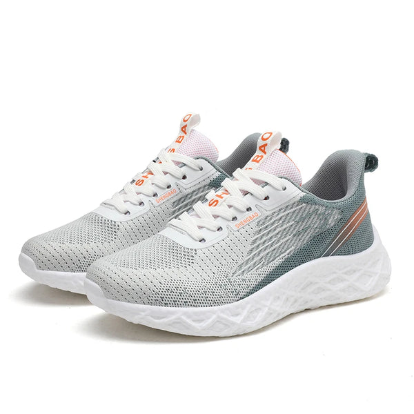 Women's running shoes with shock absorption