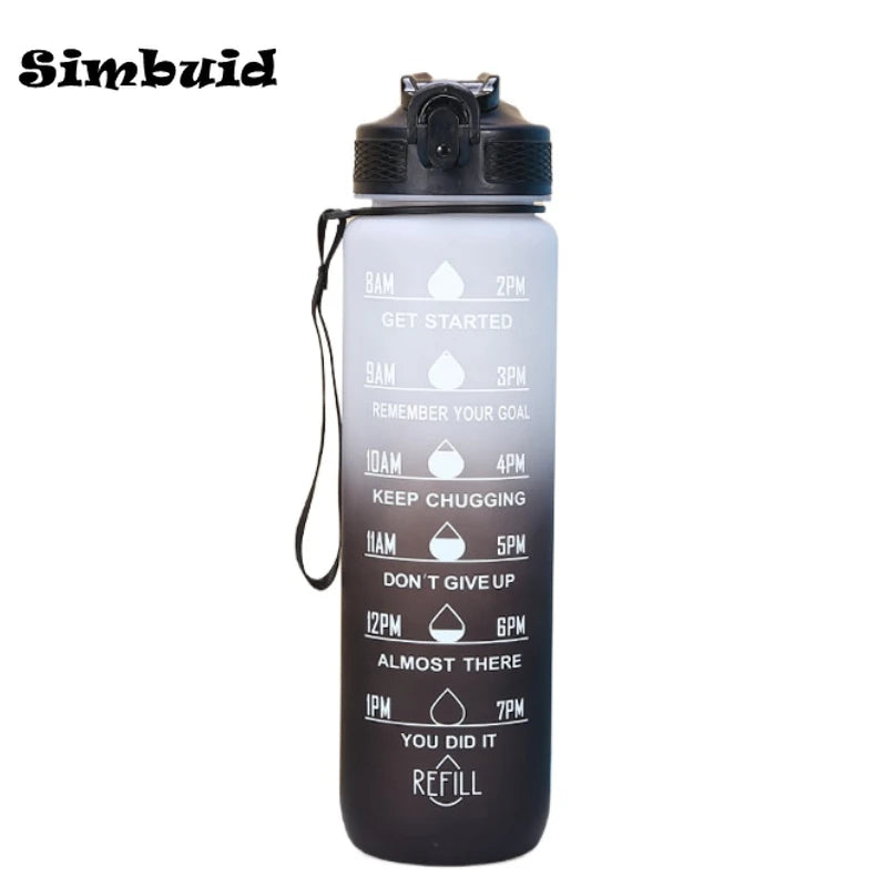 Water bottle, motivational, for gym, running, yoga