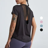Loose yoga clothes, short-sleeved sports t-shirts