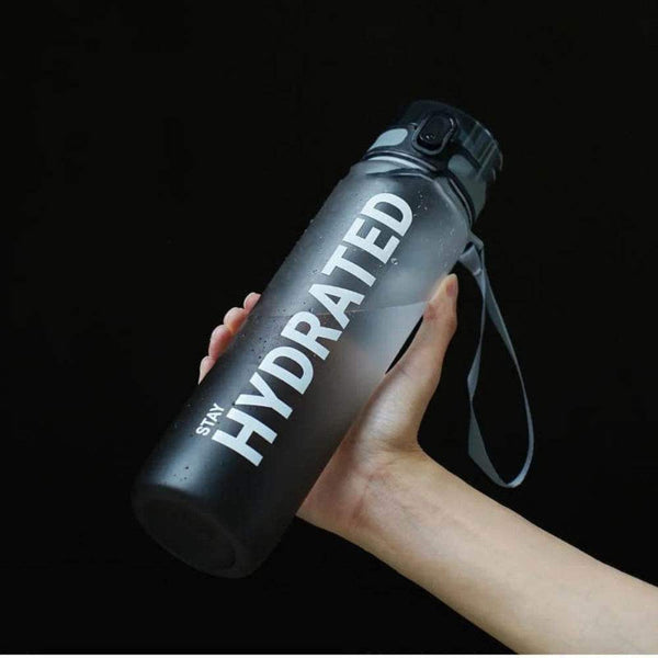Motivational Sports Water Bottle – Gym, Fitness, Running - Yoga Essentials Here