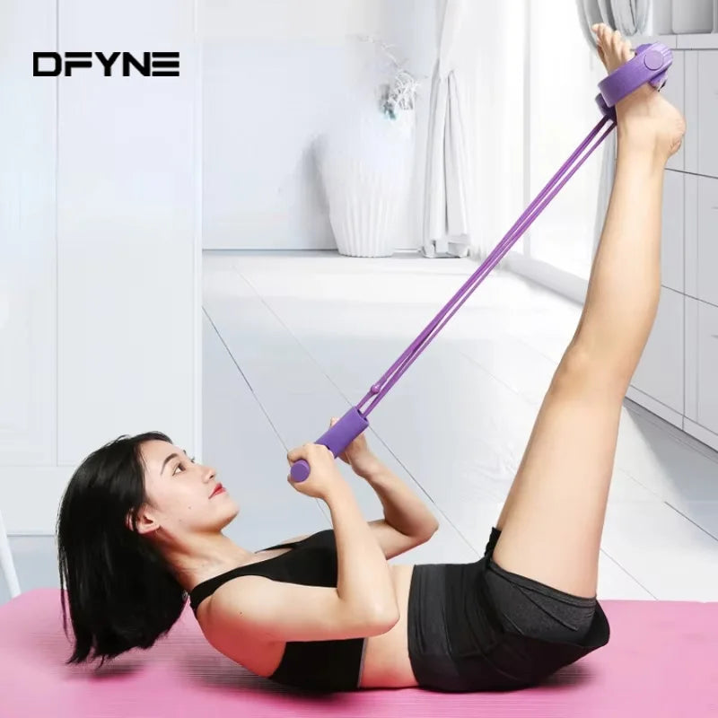 Abdominal training for yoga, with pedals, tension rope