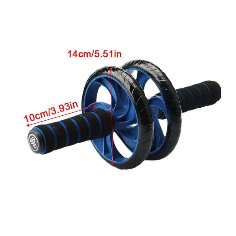 Ab Roller Wheel – Silent Core Trainer with Knee Pad - Yoga Essentials Here