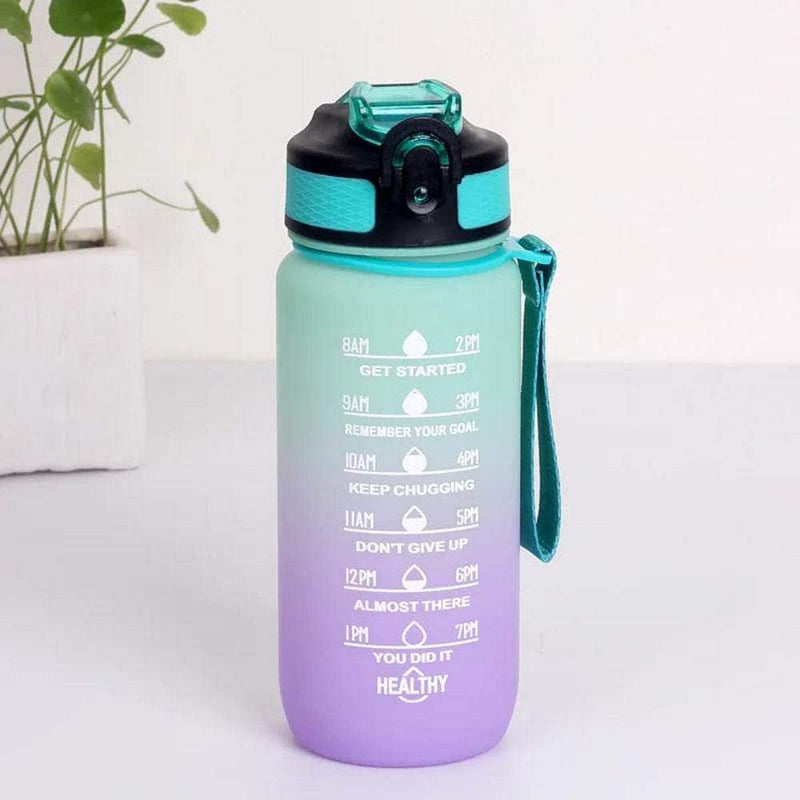 Water bottle, motivational, gym, yoga, running, sports - Yoga Essentials Here