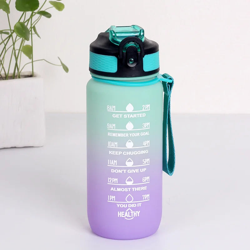 Water bottle, motivational, for gym, running, yoga