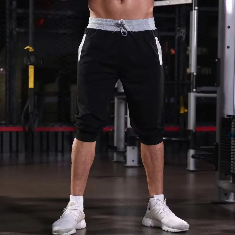 men's sports 3/4 running pants