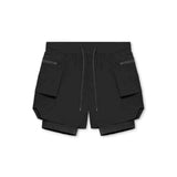 Men's 2-in-1 Gym Shorts, Double-Layer, Quick-Dry - Yoga Essentials Here