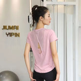 Loose yoga clothes, short-sleeved sports t-shirts
