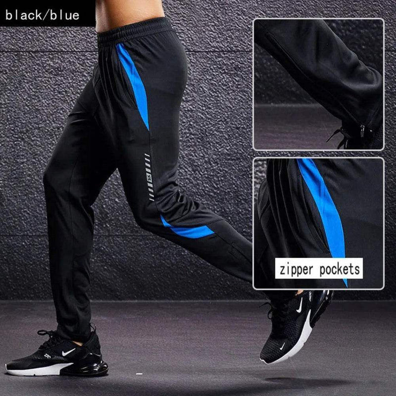 Men’s Workout Pants with Zipper Pockets – Stretch Fit - Yoga Essentials Here