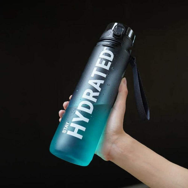 Motivational Sports Water Bottle – Gym, Fitness, Running - Yoga Essentials Here