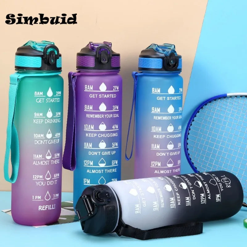 Water bottle, motivational, for gym, running, yoga