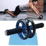 Ab Roller Wheel – Silent Core Trainer with Knee Pad - Yoga Essentials Here