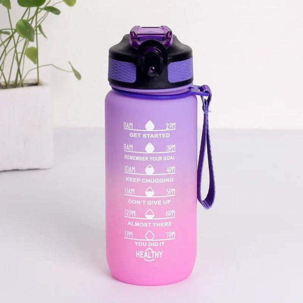 Water bottle, motivational, gym, yoga, running, sports - Yoga Essentials Here