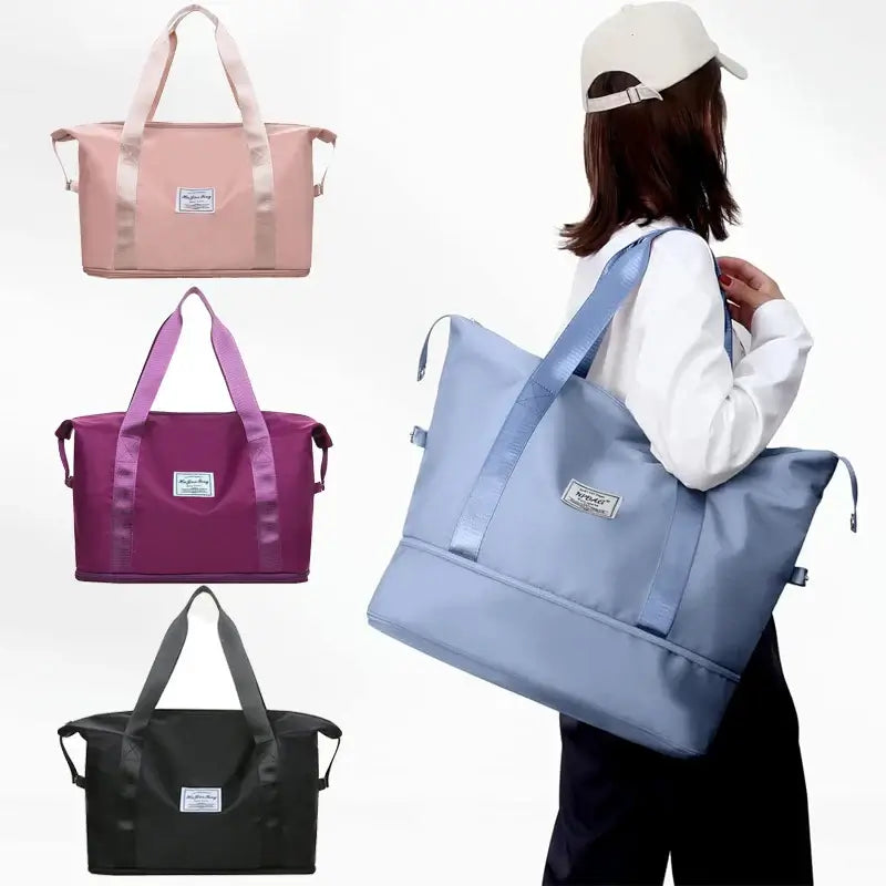 Women's expandable, waterproof yoga and pilates bag
