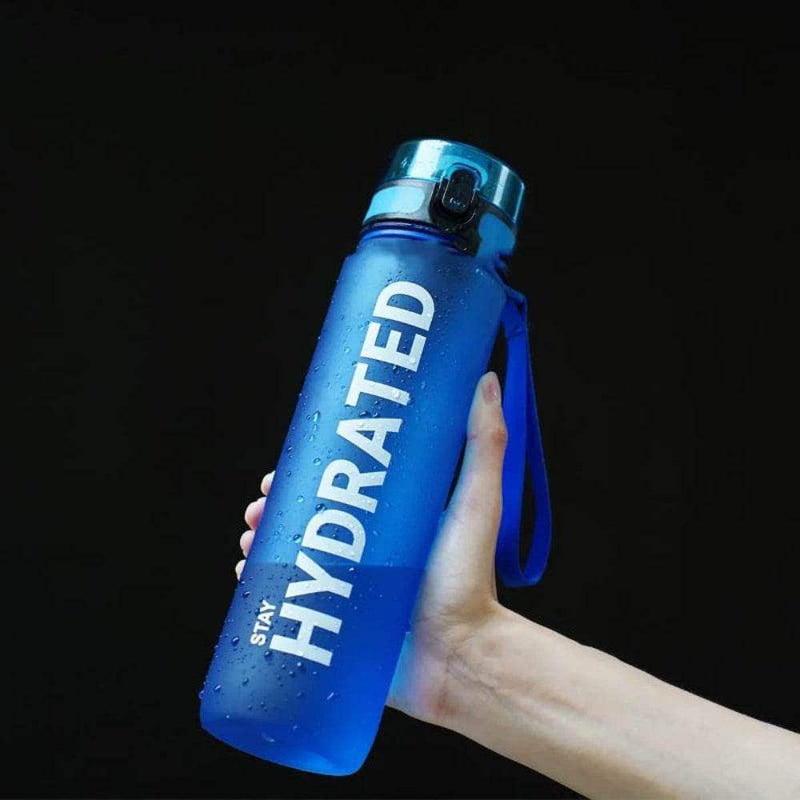 Motivational Sports Water Bottle – Gym, Fitness, Running - Yoga Essentials Here
