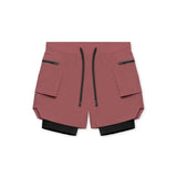 Men's 2-in-1 Gym Shorts, Double-Layer, Quick-Dry - Yoga Essentials Here
