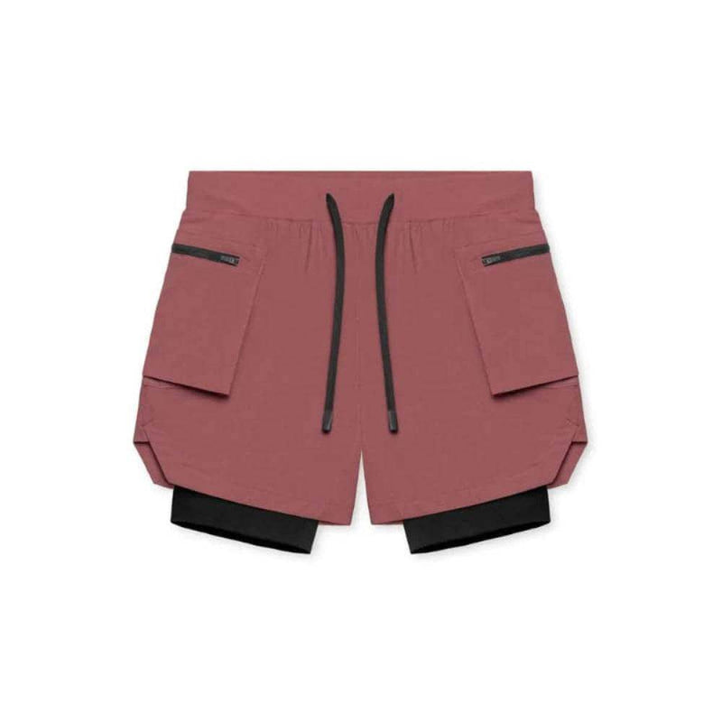 Men's 2-in-1 Gym Shorts, Double-Layer, Quick-Dry - Yoga Essentials Here
