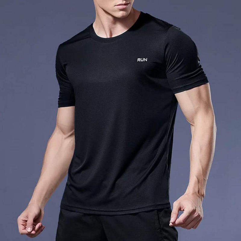 Men's breathable sports t-shirt for running and training - Yoga Essentials Here