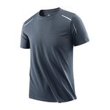 Men's breathable athletic T-shirt – lightweight short-sleeved gym top for running, fitness, and sports.
