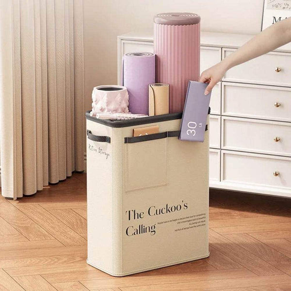 Foldable Yoga Mat & Fitness Storage Basket - Yoga Essentials Here