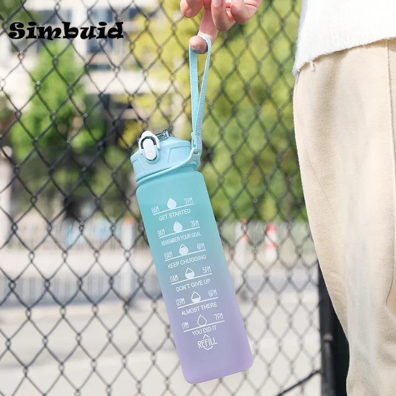 Water bottle, motivational, for gym, running, yoga