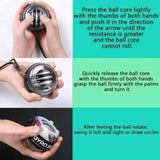 Hand Gyro Ball – Forearm & Wrist Trainer for Stress Relief - Yoga Essentials Here
