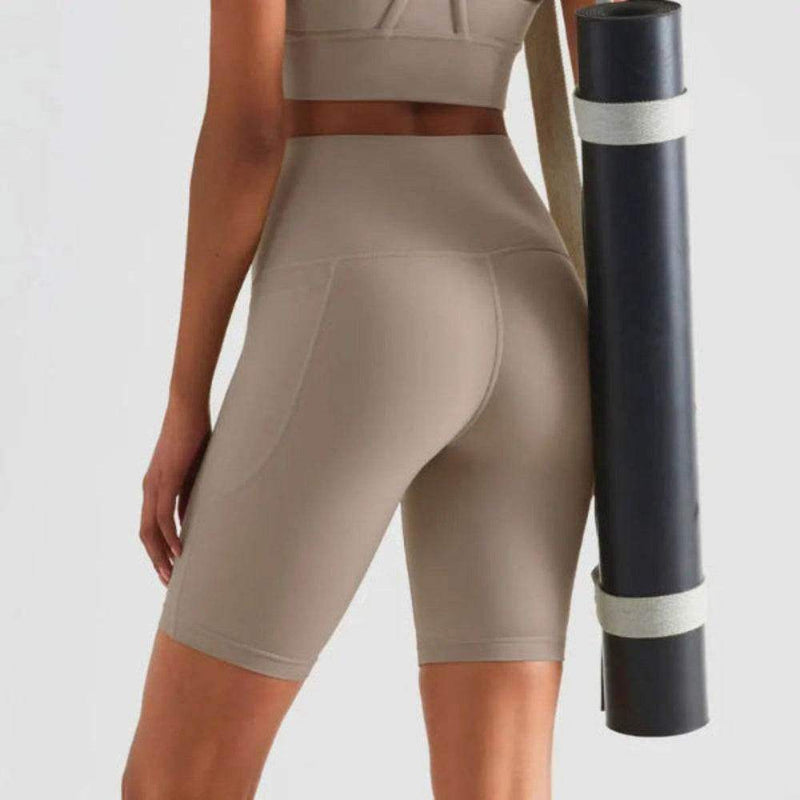 Women’s High-Waist Yoga Shorts – Breathable Workout Fit - Yoga Essentials Here