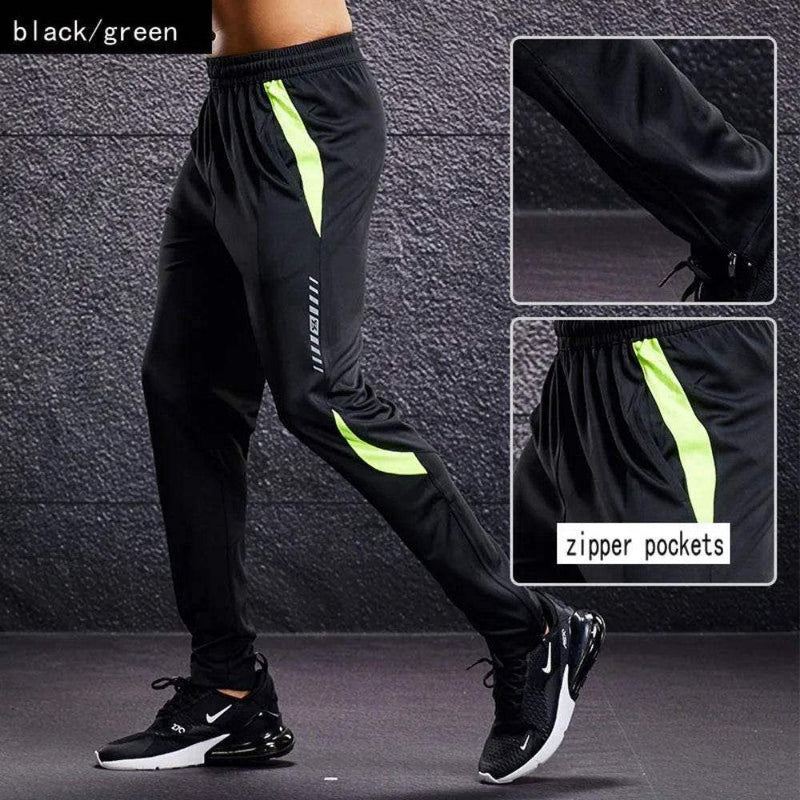 Men’s Workout Pants with Zipper Pockets – Stretch Fit - Yoga Essentials Here